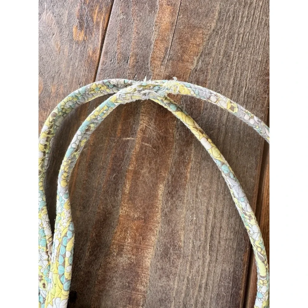 Vintage Vera Bradley Lime Green Paisley Zip Purse